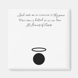 St. Francis von Assisi Quote Magnet