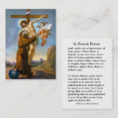 St. Francis von Assisi Religious Holy Cards Visitenkarte (Vorne/Hinten)