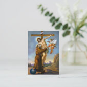 St. Francis von Assisi Religious Holy Cards Visitenkarte (Stehend Vorderseite)