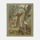 St Francis von Assisi, Schutzpatron der Tiere Fleecedecke (Vorderseite)