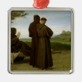 St Francis von Assisi Silbernes Ornament (Vorne)