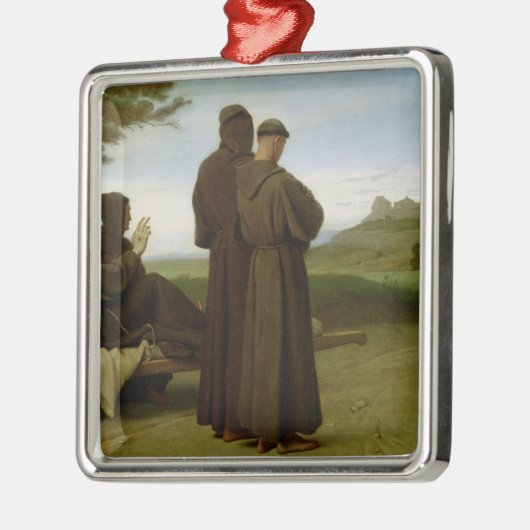 St Francis von Assisi Silbernes Ornament (Links)