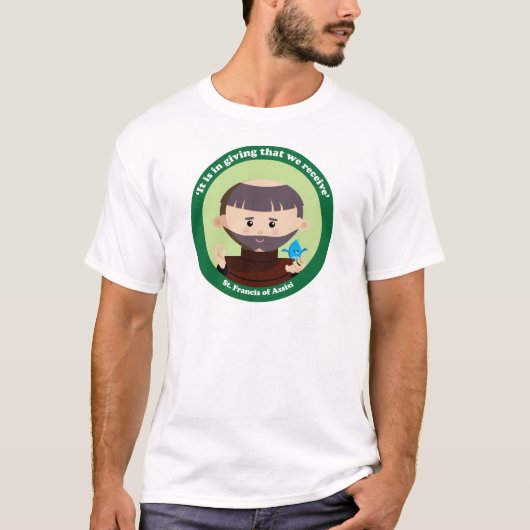 St Francis von Assisi T-Shirt (Vorderseite)