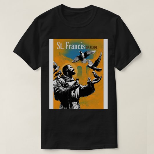 St. Francis von Assisi T-Shirt (Design vorne)