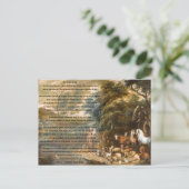 St. Francis von Assisi & The Rainbow Bridge Postkarte (Stehend Vorderseite)