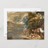 St. Francis von Assisi & The Rainbow Bridge Postkarte (Vorne/Hinten)