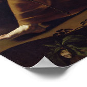 St. Francis von Assisi Trost durch einen Engel Poster (Ecke)