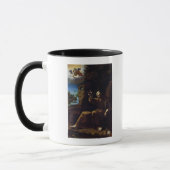 St Francis von Assisi tröstete durch einen Engel Tasse (Links)