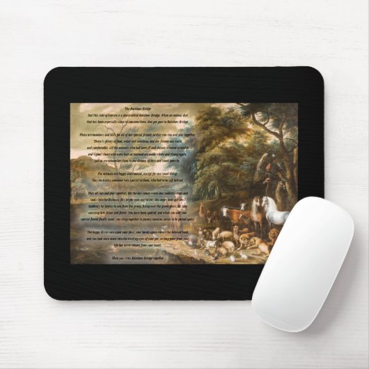 St Francis von Assisi u. von Regenbogen-Brücke Mousepad (Mit Mouse)
