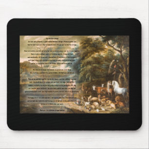 St Francis von Assisi u. von Regenbogen-Brücke Mousepad