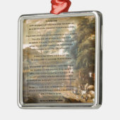 St Francis von Assisi u. von Regenbogen-Brücke Silbernes Ornament (Links)