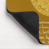 St Francis von Assisi über GLAUBEN Mousepad (Ecke)