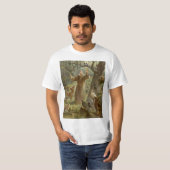 St Francis von Assisi umgab durch Tiere T-Shirt (Vorne ganz)
