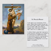 St. Francis von Assisi Visitenkarte (Vorne/Hinten)