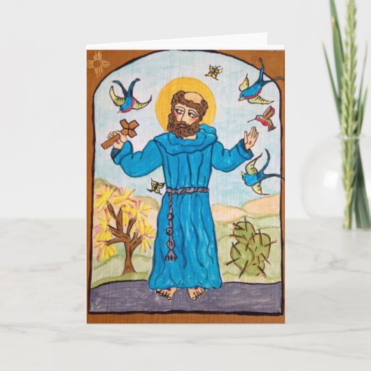 St Francis von Assisi vom ursprünglichen Retablo Karte (Vorderseite)