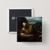 St. Francis von Assisi von Cigoli Button (Vorne & Hinten)