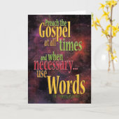 St Francis von Assisi-Zitat Karte (Gelbe Blume)