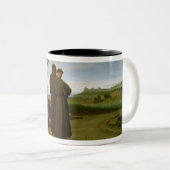 St Francis von Assisi Zweifarbige Tasse (VorderseiteRechts)