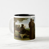 St Francis von Assisi Zweifarbige Tasse (Vorderseite Links)