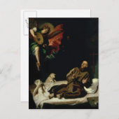 St. Francis von einem Angel Musiker gefallen Postkarte (Vorne/Hinten)