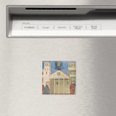 St. Francis von einem einfachen Mann geehrt, 1297- Magnet (In Situ (Geschirrspüler))