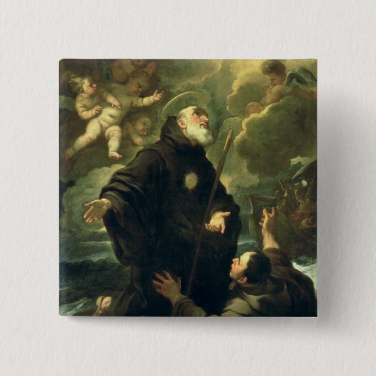 St Francis von Paola, 1416-1507) Button (Vorderseite)