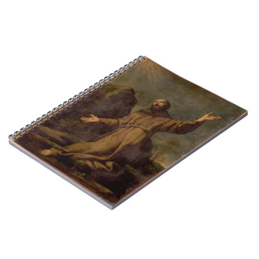 St Francis, welches die Schanden empfängt Notizblock (Linke Seite)