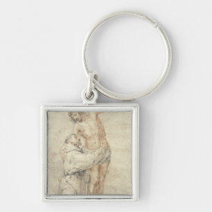 St Francis, welches die Welt und die Umfassung Schlüsselanhänger