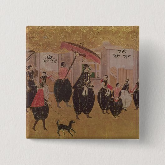 St Francis Xavier und sein Gefolge Button (Vorderseite)