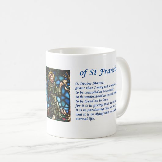 St- Francisgebet Kaffeetasse (VorderseiteRechts)