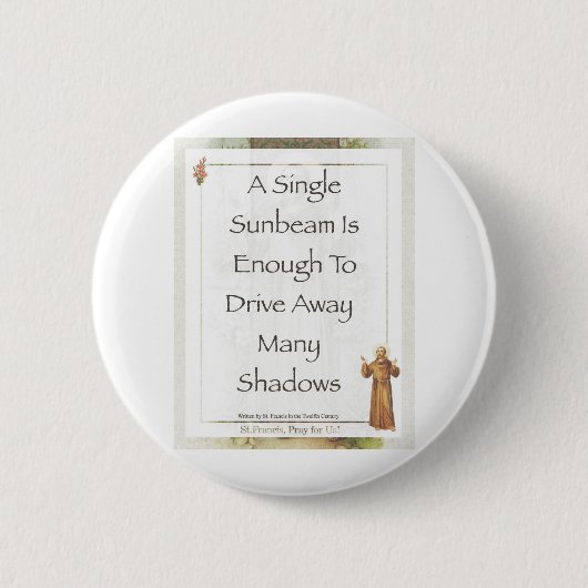 St Francissunbeamgebet Button (Vorderseite)