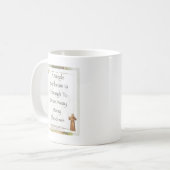 St Francissunbeamgebet Kaffeetasse (Vorderseite Links)