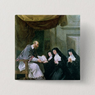 St. Francois de Sales Giving die Regel Button