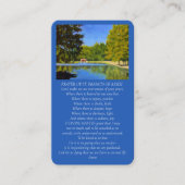 St. Francois von Assisi Gedenkkarte Visitenkarte (Vorderseite)