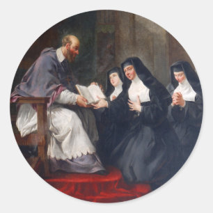 St. Francoise mit St. Jean Runder Aufkleber