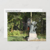 St. Francs und der Wolf von Gubbio Postkarte (Vorne/Hinten)