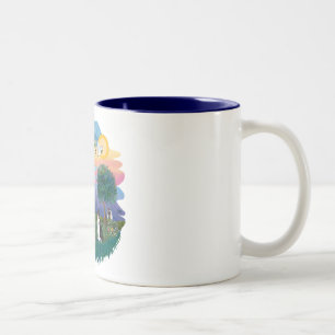 St. Franziskus (ff) - Schwarz-weiß-Katze Zweifarbige Tasse