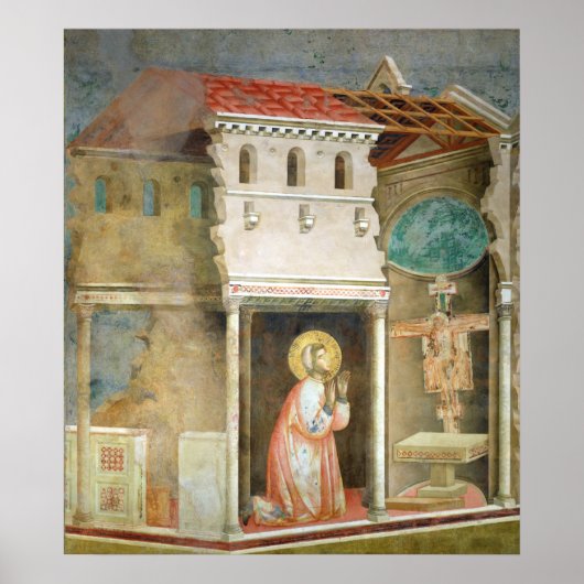 St. Franziskus Geplagt in der Kirche San Poster (Vorne)