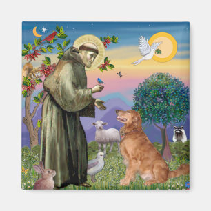 St. Franziskus - Golden Retriever (#1) Magnet