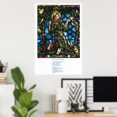 St. Franziskus und das St. Francis-Friedens-Gebet Poster (Heimbüro)