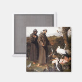 St. Franziskus & Vögel Magnet (Vorderseite/Rückseite)