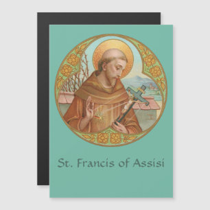 St. Franziskus von Assisi (BK02) Magnetische Grußk Magnetkarte