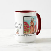 St. Franziskus von Assisi farbenfrohe Geschenke Tasse (VorderseiteRechts)