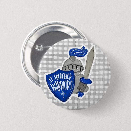 St. Frederick Warriors Button (Vorne & Hinten)
