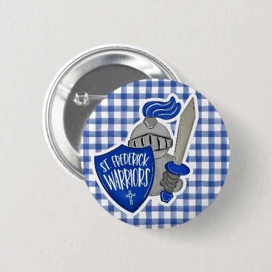 St. Frederick Warriors Button (Vorne & Hinten)