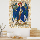 St Gabriel Archangel Angel Katholische Heilige Poster (Küche)