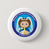 St Gabriel der Erzengel Button (Vorderseite)