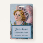 St. Gabriel der Erzengel (Detail; M 017) Ausweis (Rückseite)