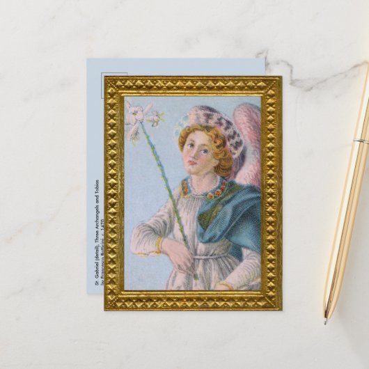 St. Gabriel der Erzengel (Detail; M 017) Postkarte (Vorderseite/Rückseite Beispiel)