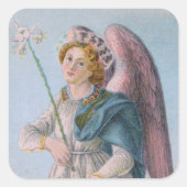 St. Gabriel der Erzengel (Detail; M 017) Quadratischer Aufkleber (Vorderseite)